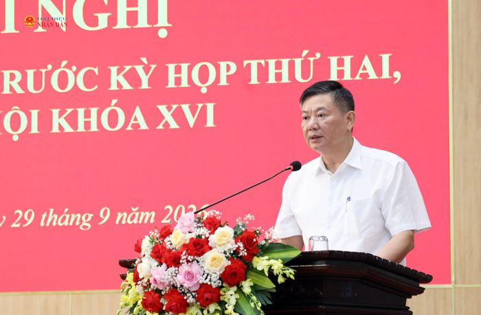 Đại diện Sở Nông nghiệp và Môi trường tỉnh Ninh Bình làm rõ một số vấn đề cử tri quan tâm