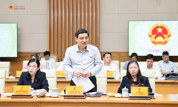 Chủ nhiệm Ủy ban Văn hóa và Xã hội Nguyễn Đắc Vinh phát biểu