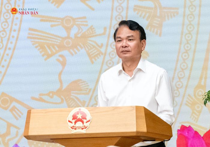 Phó Bí thư Đảng ủy Chính phủ, Bộ trưởng, Chủ nhiệm Văn phòng Chính phủ Đặng Xuân Phong phát biểu