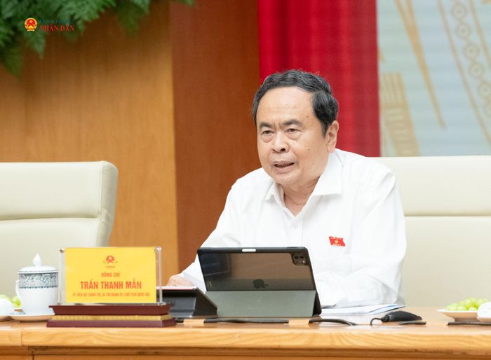 Bí thư Đảng ủy Quốc hội, Chủ tịch Quốc hội Trần Thanh Mẫn phát biểu