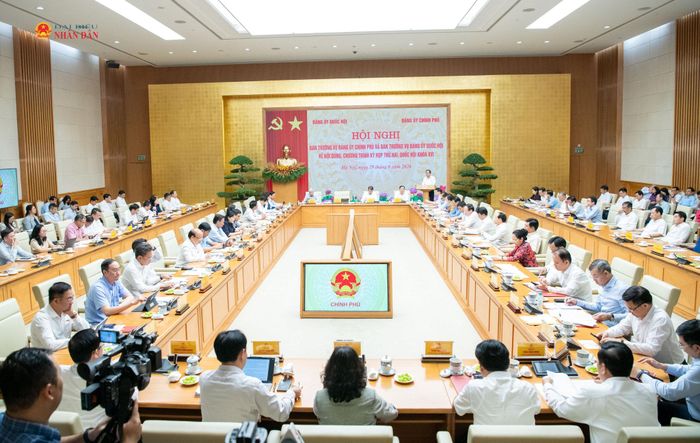Bí thư Đảng ủy Quốc hội, Chủ tịch Quốc hội Trần Thanh Mẫn phát biểu tại hội nghị