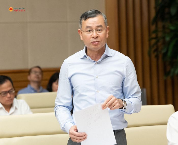 Bộ trưởng Bộ Tài chính Ngô Văn Tuấn phát biểu