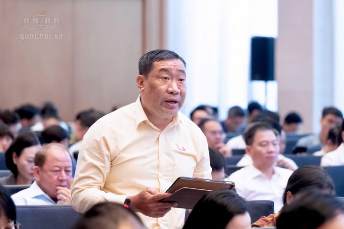 Đại biểu Thạch Phước Bình (Vĩnh Long) phát biểu thảo luận tại hội nghị.