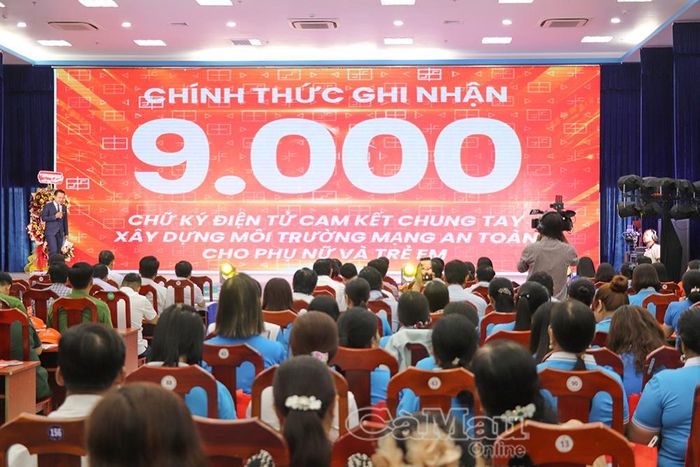 Chính thức ghi nhận hoàn thành mục tiêu thu thập 9.000 chữ ký điện tử cam kết chung tay thực hiện bình đẳng giới trong thời đại số.