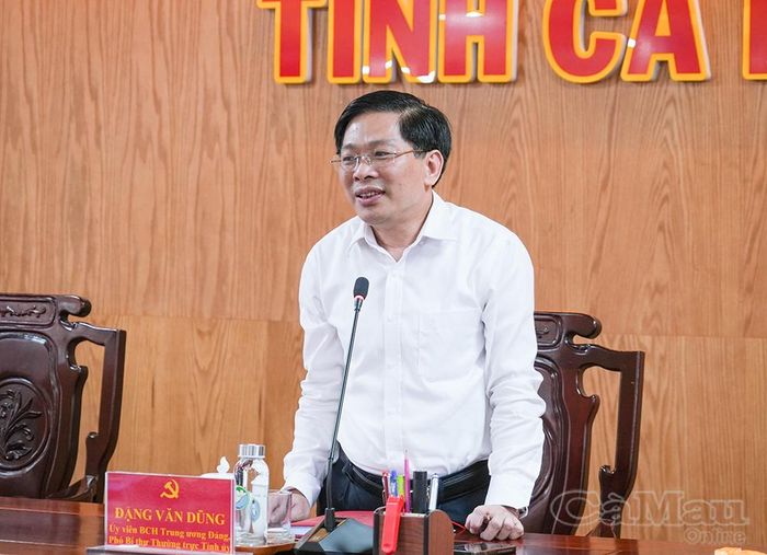 Phó Bí thư Thường trực Tỉnh uỷ Đặng Văn Dũng phát biểu chỉ đạo.