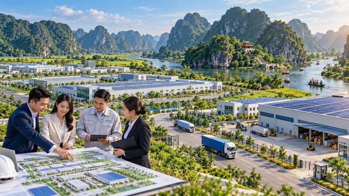 9 tháng đầu năm 2026, tỉnh Ninh Bình cấp mới 124 dự án, trong đó có 38 dự án FDI. (Ảnh minh họa, có sử dụng AI).