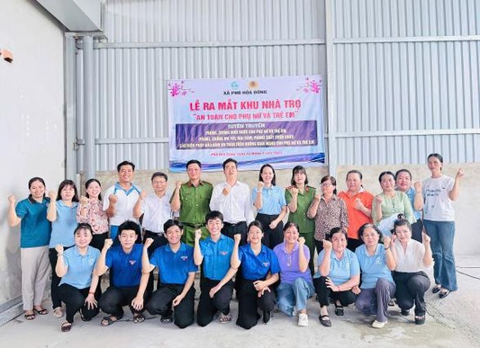 Ra mắt mô hình "Nhà trọ an toàn cho phụ nữ và trẻ em" do Công an xã Phú Hòa Đông triển khai xây dựng