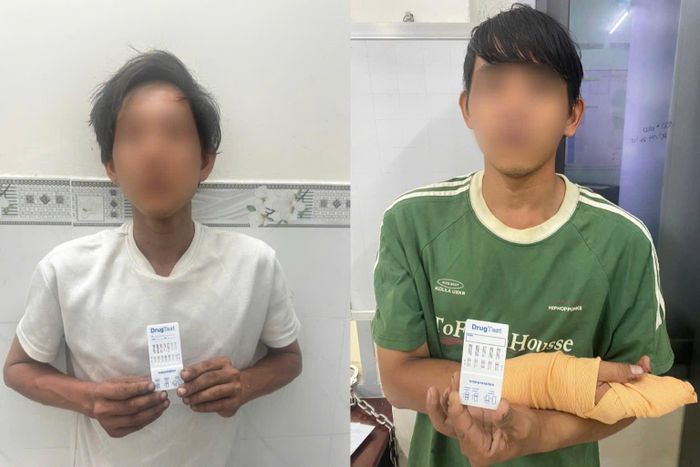 2 đối tượng tại cơ quan công an