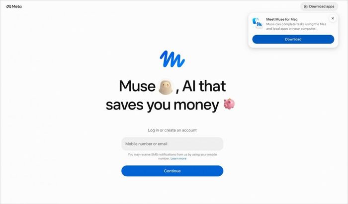 Muse mời người dùng để nó giúp tiết kiệm tiền ngay khi đăng nhập. Ảnh chụp màn hình: David Gewirtz/ZDNET