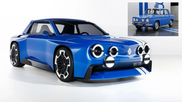 Renault 8 Gordini Concept và nguyên mẫu gốc của Renault 8.