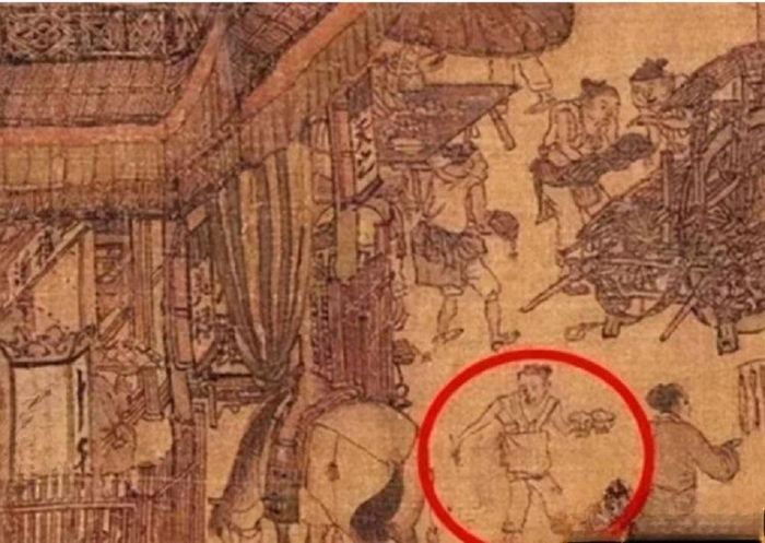 Hình ảnh một “shipper” xuất hiện trong bức tranh cổ “Thanh minh thượng hà đồ” ghi lại cuộc sống của người dân thời Bắc Tống.