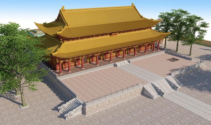 Hình ảnh thiết kế Điện Kính Thiên.