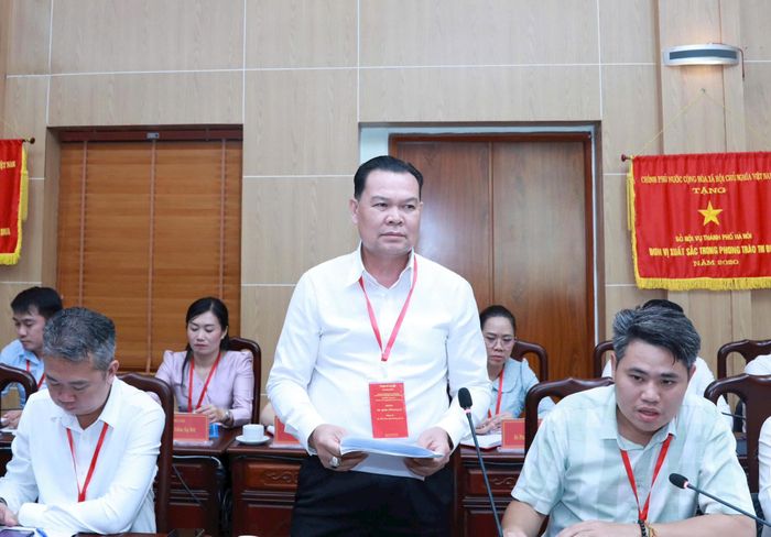 Trưởng Ban Tổ chức Thủ đô Viêng Chăn Phủ Thon Kẹo Đuông Mạ Ni phát biểu. Ảnh: PV