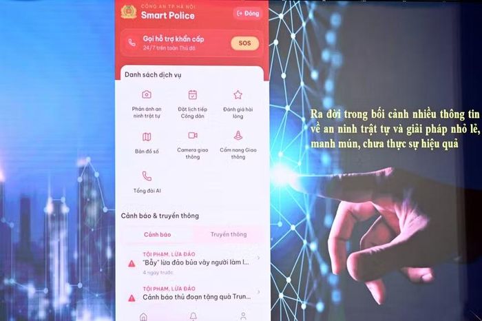 Trung tướng Nguyễn Thanh Tùng, Giám đốc CATP Hà Nội chính là "cha đẻ" đặt nền móng cho ý tưởng xây dựng ứng dụng Hanoi Smart Police
