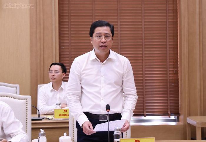 Bí thư Tỉnh ủy Lào Cai Dương Quốc Huy phát biểu tại Hội nghị - Ảnh: chinhphu.vn/Thu Giang