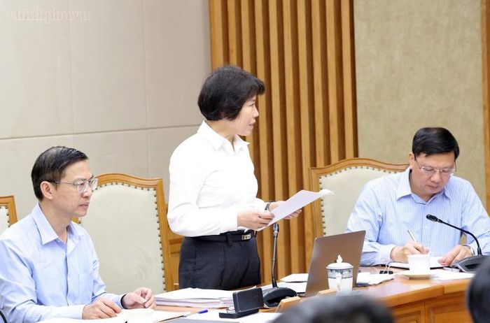 Thứ trưởng Bộ Tài chính Nguyễn Thị Bích Ngọc phát biểu - Ảnh: chinhphu.vn/Gia Huy