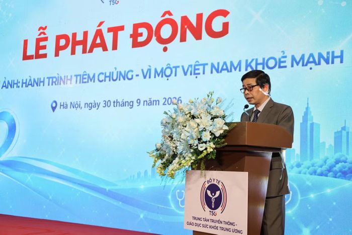 Tiến sĩ Dương Chí Nam, Phó Cục trưởng Cục Phòng bệnh (Bộ Y tế) phát biểu.