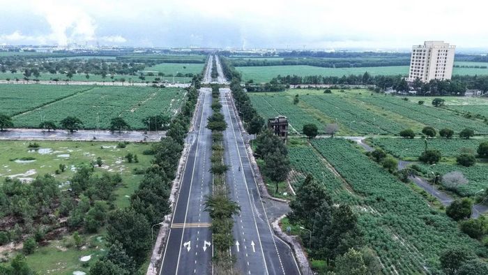Một tuyến đường khang trang, hiện đại trên địa bàn xã Phước An, thành phố Đồng Nai. (Ảnh: THIÊN VƯƠNG)