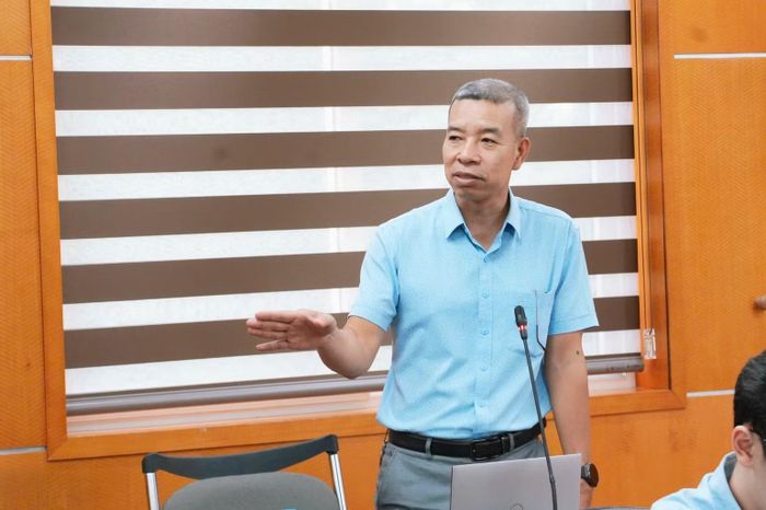 Đại biểu thảo luận về phương án phân quyền tiếp cận và khai thác dữ liệu phục vụ nghiên cứu chuyên ngành. (Ảnh: Mai Huyên)