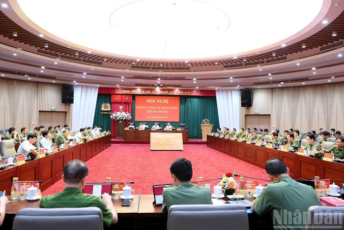 Quang cảnh Hội nghị Đảng ủy Công an Trung ương quý III năm 2026.