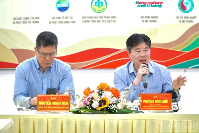 Ông Phương Đình Anh, Phó Chánh Văn phòng Điều phối Trung ương Chương trình mục tiêu quốc gia chia sẻ tại buổi gặp mặt báo chí.