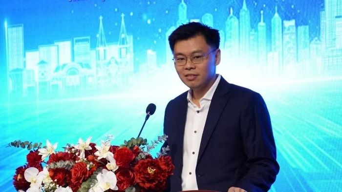 Phó Chủ tịch Ủy ban nhân dân Thành phố Hồ Chí Minh Trương Minh Huy Vũ phát biểu tại sự kiện. (Ảnh: SIHUB)