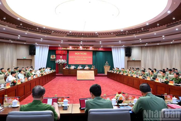 Quang cảnh Hội nghị Đảng ủy Công an Trung ương quý III năm 2026. (Ảnh: ĐĂNG KHOA)