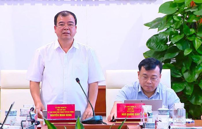 Phó Chủ tịch Ủy ban nhân dân thành phố Hải Phòng Nguyễn Minh Hùng. (Ảnh: PHONG TUYẾT)