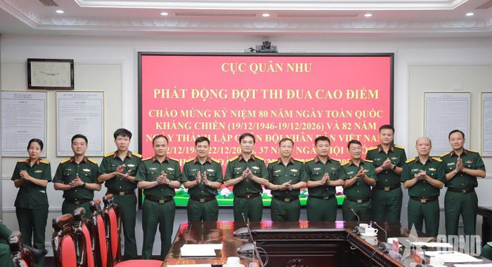   Các phòng, ban, đơn vị Cục Quân nhu xác định quyết tâm thi đua.  