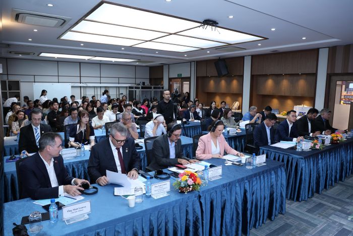  Hội thảo “Tiềm năng xuất khẩu sang thị trường Úc - Giải pháp nâng cao khả năng tiếp cận và mở rộng thị trường” diễn ra ngày 30-9 tại TPHCM. Ảnh: MINH XUÂN 