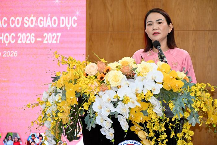  Phó Giám đốc Sở GD-ĐT TPHCM Huỳnh Lê Như Trang thông tin về kế hoạch ban hành bộ tiêu chí xây dựng "Trường học hạnh phúc" sau khi điều chỉnh 