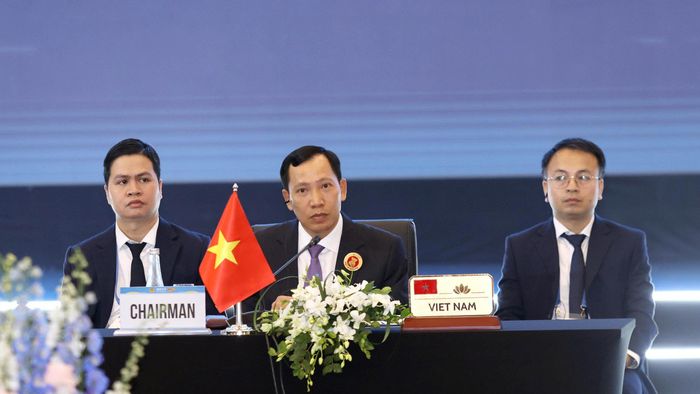  Thứ trưởng Bộ Công an Lê Văn Tuyến đồng chủ trì hội nghị. Ảnh: MINH HẢI 