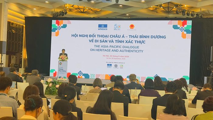  Các đại biểu dự phiên bế mạc Hội nghị Đối thoại Châu Á - Thái Bình Dương về di sản và tính xác thực. Ảnh: VIỆT HÀ 