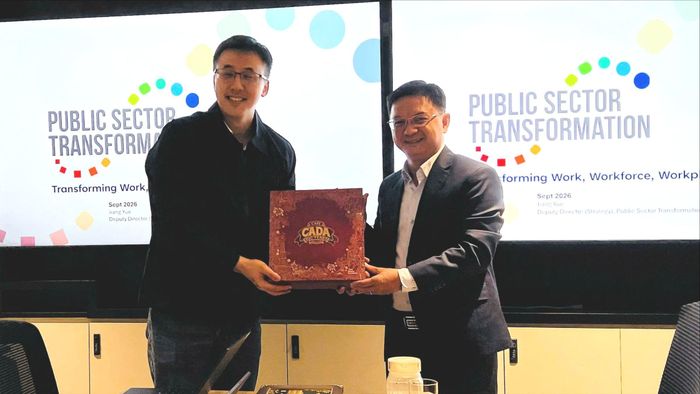 Phó Chủ tịch UBND TPHCM Nguyễn Mạnh Cường tại buổi làm việc với cơ quan Dịch vụ công (Public Service Division - PSD) trực thuộc Văn phòng Thủ tướng Singapore. Ảnh: SỞ NGOẠI VỤ TPHCM