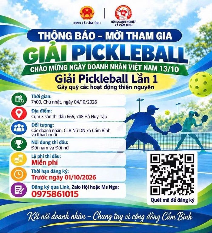 Vận động viên đăng ký tham gia giải bằng cách quét mã QR của Ban tổ chức.