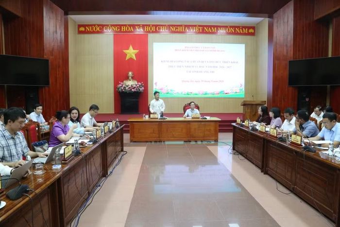 Đoàn công tác Bộ GD&ĐT làm việc với tỉnh Quảng Trị.