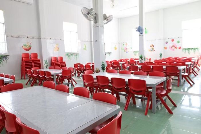 Phòng ăn của Trường Mầm non Vĩnh Phú Đông.