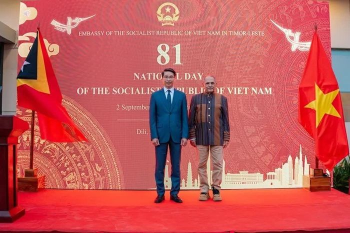 Tổng thống Timor-Leste José Ramos-Horta dự Lễ kỷ niệm 81 năm Quốc khánh Việt Nam tại Dili. (Nguồn: Đại sứ quán Việt Nam tại Timor-Leste)
