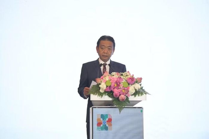 Thứ trưởng Bộ VHTT&DL Hoàng Đạo Cương, Phó Chủ tịch Ủy ban Quốc gia UNESCO Việt Nam phát biểu. Ảnh: Bộ VHTT&DL