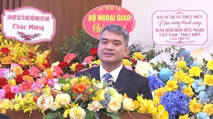 Thứ trưởng Nguyễn Thanh Tú, Chủ tịch Hội khóa VI phát biểu nhậm chức.