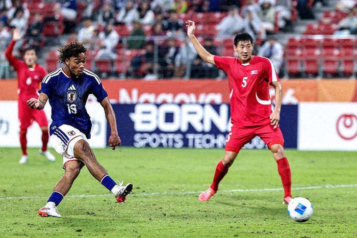 U23 Nhật Bản toàn thắng và giữ sạch lưới. Ảnh: JFA