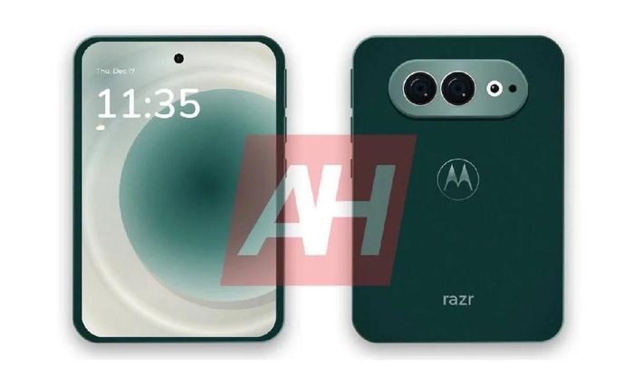Motorola razr flex nhỏ gọn hơn cả iPhone Duo và Galaxy Z Fold 8. Ảnh: Android Headlines
