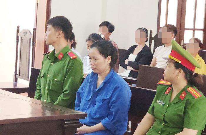 Bị cáo Nguyễn Thị Thanh Trúc tại tòa. Ảnh: Thiện Chí