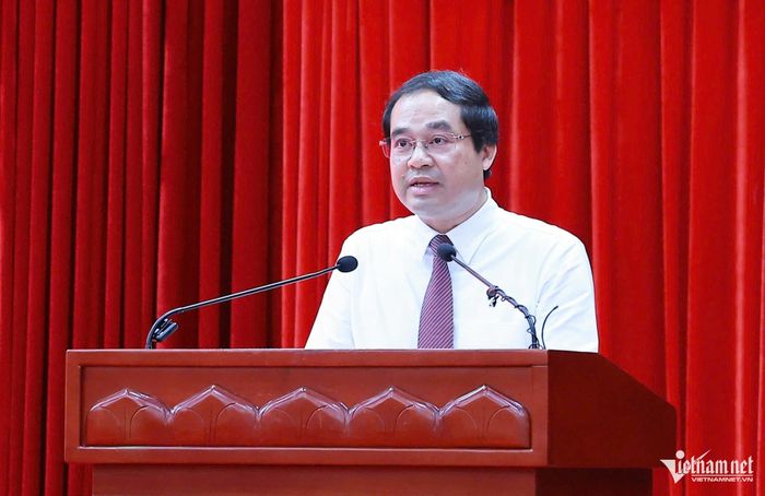 Trịnh Xuân Trường, Bí thư Tỉnh ủy Thái Nguyên phát biểu tại Hội thảo. Ảnh: Đ. Sơn