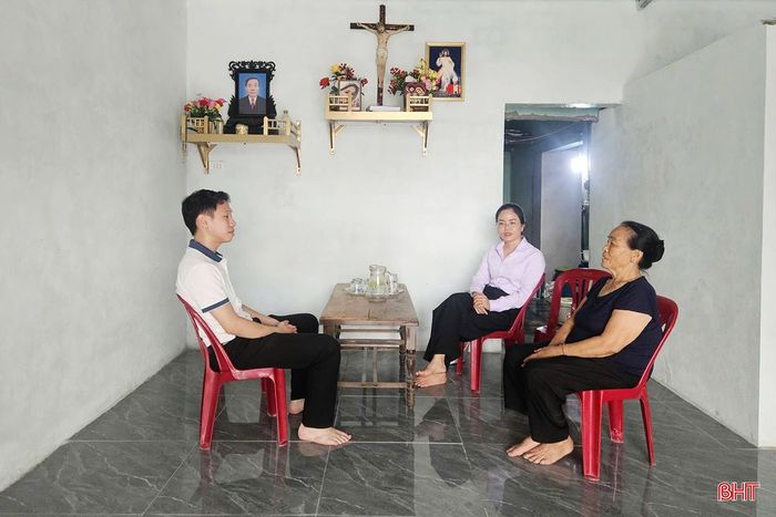 Ngôi nhà mới của bà Đậu Thị Tùng (TDP Hòa Lộc).