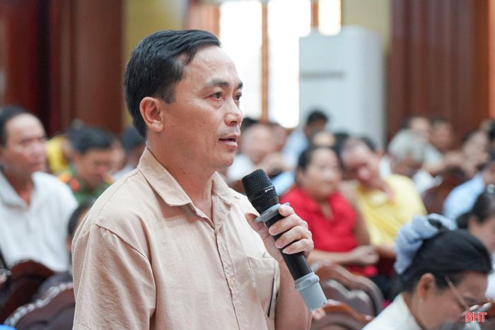 Cử tri Bùi Chiến Thắng (phường Nam Hồng Lĩnh) đề nghị nghiên cứu sửa đổi Luật Đầu tư công phù hợp với mô hình chính quyền 2 cấp.