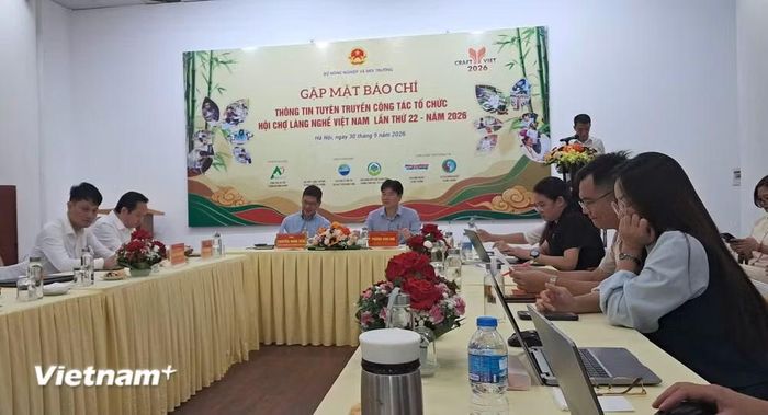 Trung tâm Xúc tiến thương mại Nông nghiệp được Bộ Nông nghiệp và Môi trường giao phối hợp với các đơn vị liên quan tổ chức đồng thời chuỗi sự kiện. (Ảnh: PV/Vietnam+)