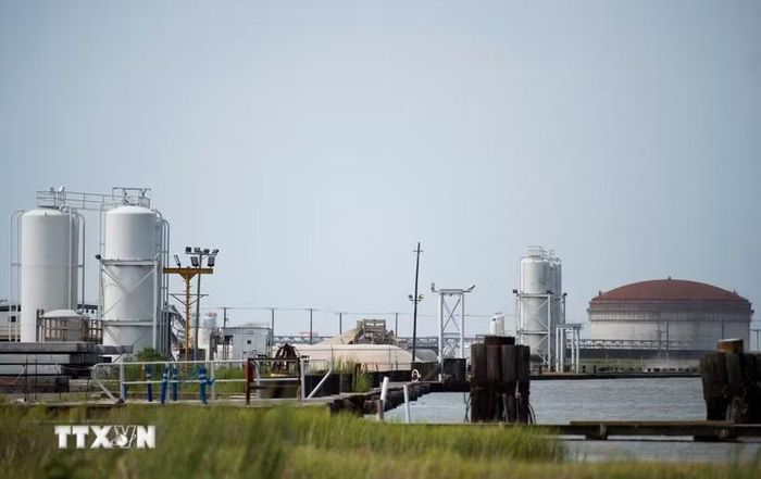Cơ sở xử lý khí tự nhiên hóa lỏng (LNG) tại bang Louisiana, Mỹ. (Ảnh: AFP/TTXVN)