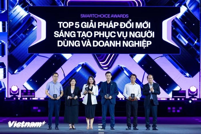 Các đơn vị, doanh nghiệp, giải pháp đoạt giải thưởng Better Choice Awards năm 2025. (Ảnh: Minh Sơn/Vietnam+)