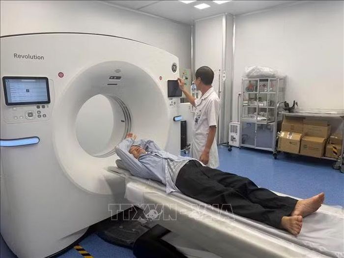Bệnh viện Đa khoa Nam Định, tỉnh Ninh Bình đầu tư nhiều trang thiết bị hiện đại phục vụ công tác khám chữa bệnh. Ảnh: Hải Yến/TTXVN